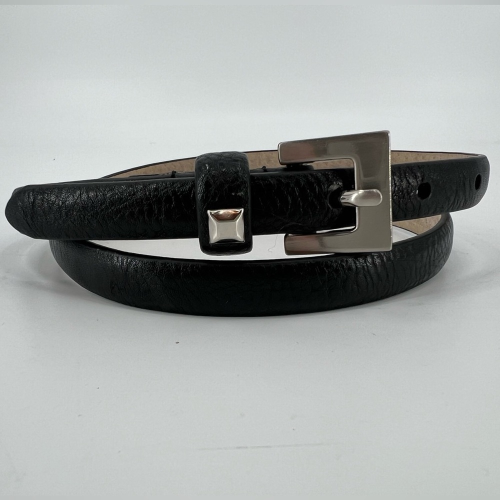 Express Vegan Leather Skinny Belt M/L‎